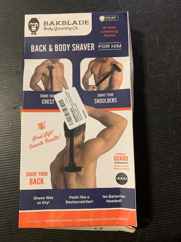 Photo 1 of Bakblade 1.0 Back Shavers Men, Hair Removal Body Shaver (DIY) - Extra-Long Handle Trimmer, Wet Dry Shave