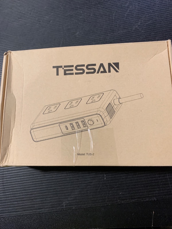 Photo 1 of TESSAN 220V to 110V Voltage Converter for Travel with 4 USB Ports (1 USB C), 3 AC Outlet and EU UK AU IT in ZA International Power Adapter, Step Down Transformer Outlet Converters White