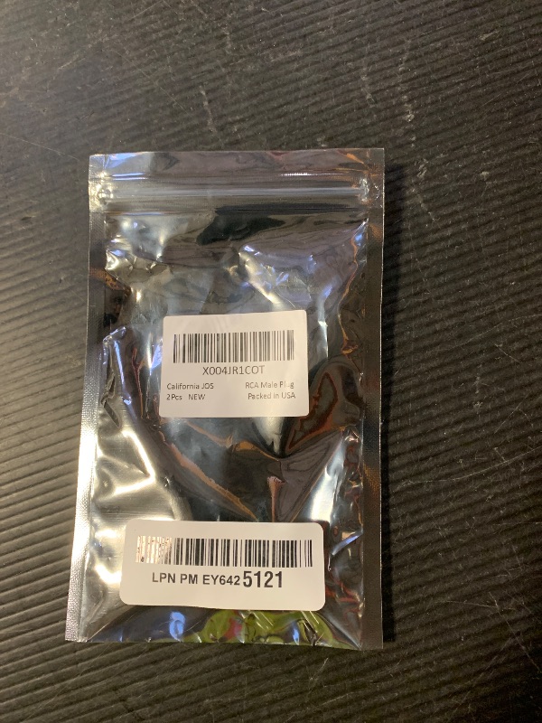 Photo 1 of California JOS Phono RCA Male Plug to AV Screw Terminal Adapter Speaker Wire to Connector for Audio & Video (2-Pack RCA Male Plug)