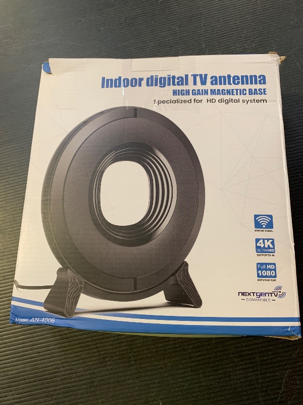 Photo 1 of 2025 TV Antenna Indoor for Local Channels, Antenna for Smart TV 360° Reception,Digital Antenna for Long Range Reception and All Smart/Old TVs, Supports 4K 1080P HD VHF UHF