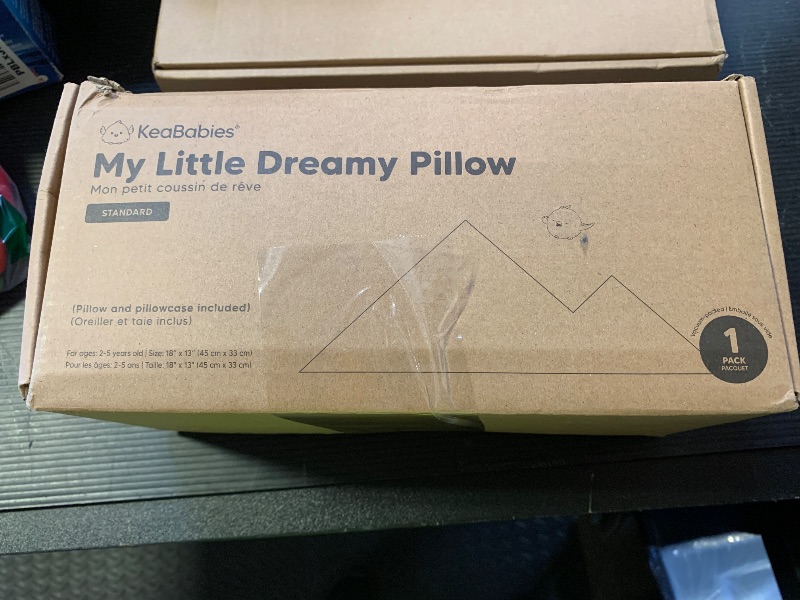 Photo 1 of Toddler Pillow with Pillowcase - 13x18 My Little Dreamy Kids Travel Bed Pillows for Sleeping, Organic Cotton Small Pillowcase, Soft & Breathable, Machine Washable, Toddlers 2-5 Years Old (Soft White)