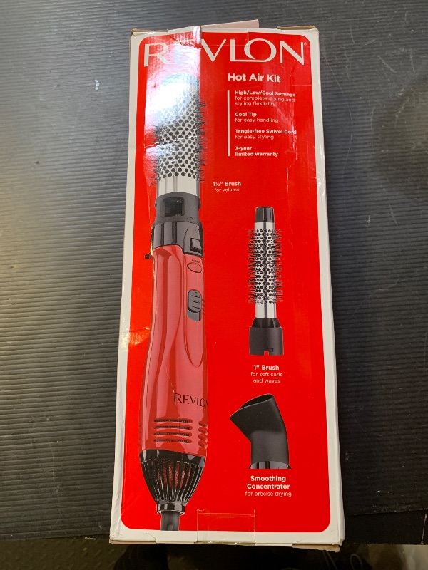 Photo 1 of Revlon 1200W Perfect Style Hot Air Kit | Style, Curl, and Volumize, 3 Piece Set