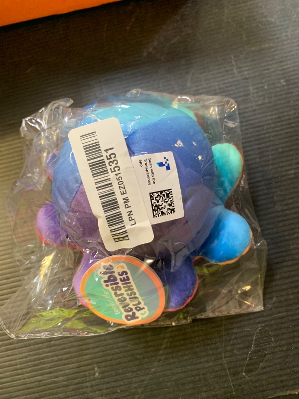 Photo 1 of TeeTurtle - The Original Reversible Octopus Plushie - Sunset + Mermaid - Cute Sensory Fidget Stuffed Animals That Show Your Mood