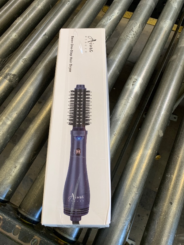 Photo 1 of Hair Dryer Brush, Aima Beauty 4-in-1 Upgrade Hot Air Straightener Curler Function for Women, Hair Styling Tools, Prussian Blue-Round