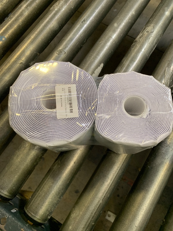 Photo 1 of 4 Inch x 18 Feet White Hook and Loop Tape with Adhesive, Nylon Heavy Duty Hook and Loop Tape Strips, Non Slip Rug Grippers, Wall Adhesive Strips, Keep Couch Cushions from Sliding - White