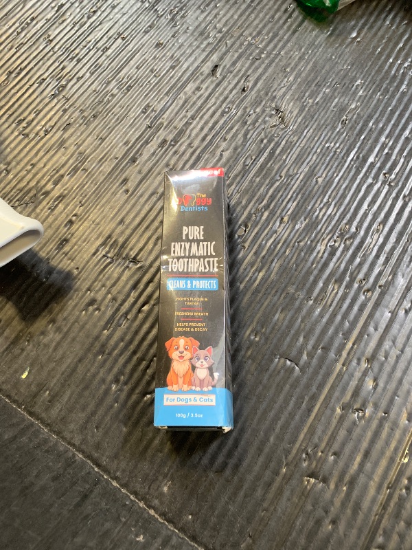 Photo 1 of Vet Strength Pure Enzymatic Dog & Cat Toothpaste | 3.5oz Beef Flavor | Enzyme Pet Toothpaste for Tartar Removal, Bad Breath, Teeth Cleaning | Suitable for Puppies & Kittens