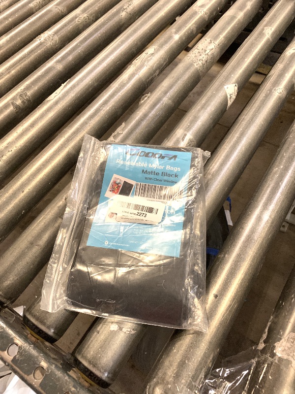 Photo 1 of 100pcs 5"X 7" Smell Proof Resealable Mylar Bags Front Matte Clear Back Matte Black Food Storage Foil Pouch Bag