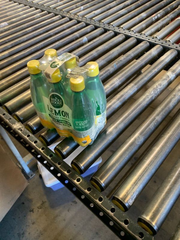 Photo 1 of Whole Foods Market, Lemon Sparkling Mineral Water, 16.9 Fl Oz, 6 Count