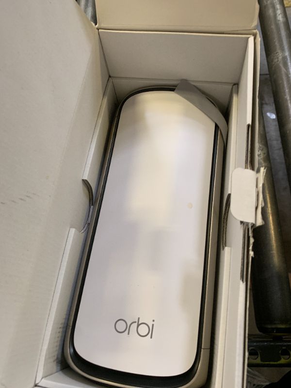 Photo 1 of NETGEAR Orbi 970 Series (RBE970) Quad-Band WiFi 7 Mesh Add-on Satellite - Works with Existing 970 Series (973/972/971S), Security Features, Covers up to 3,300 sq. ft., BE27000 802.11be