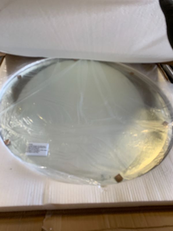 Photo 1 of USHOWER 30" Round Frameless Wall Mirror with Beveled Edge - Circle Mirror for Bathroom & Vanity, Elegant & Simple Look