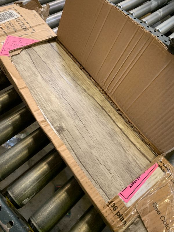 Photo 1 of GreenFullHouse Peel and Stick Vinyl Flooring 36 Pack 54 Sq.Ft, Waterproof Vinyl Flooring Peel and Stick for Office, Living Room, Bathroom, Kitchen - Unique Design Easy to Install Floor Washed Oak