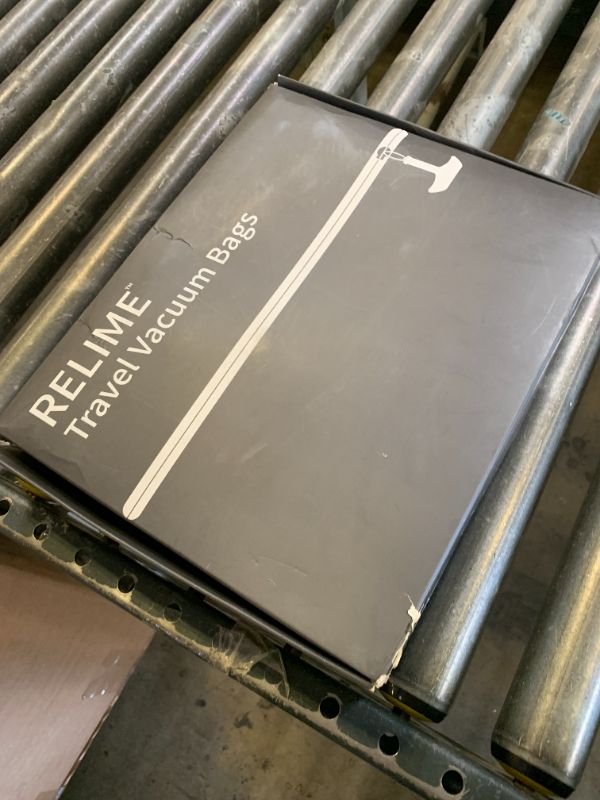 Photo 1 of Relime Classic Series Vacuum Bags for Travel Luggage with Wireless Pump, Compression Bags for Carry On Suitcases and Backpack, Vacuum Seal Packing cube for Cloth Packing ((2PC + PUMP Gray & Green)