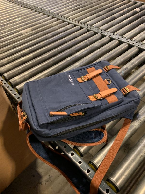 Photo 1 of Chef Sac Chef Knife Bag Retro Backpack | 20+ Slots for Knives and Chef Tools | Knife Carrying Case w/Back Pocket for Tablet | Sturdy Knife Bags For Chefs & Culinary Work | Premium Canvas (Blue)