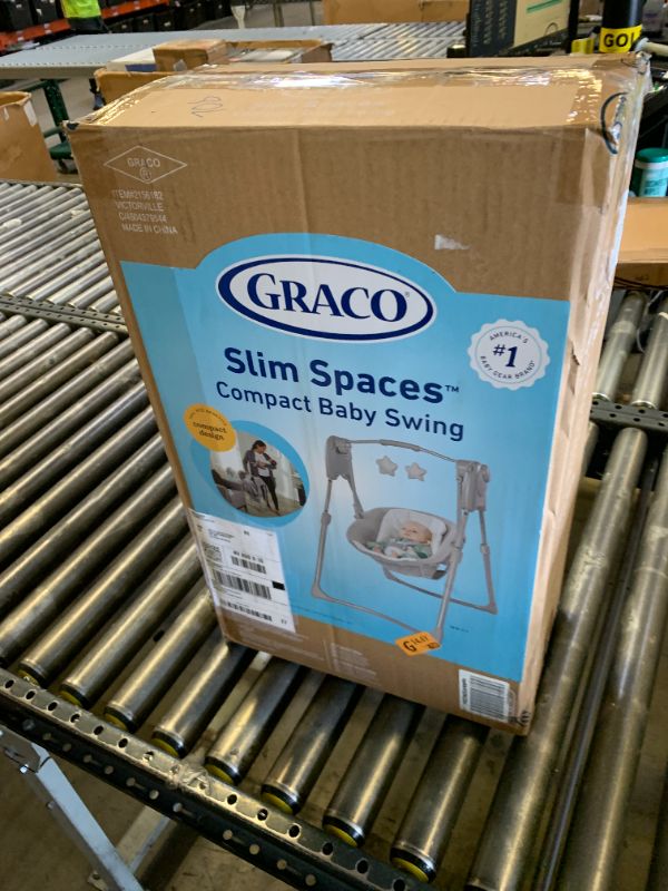 Photo 1 of Graco Slim Spaces Compact Baby Swing, Reign