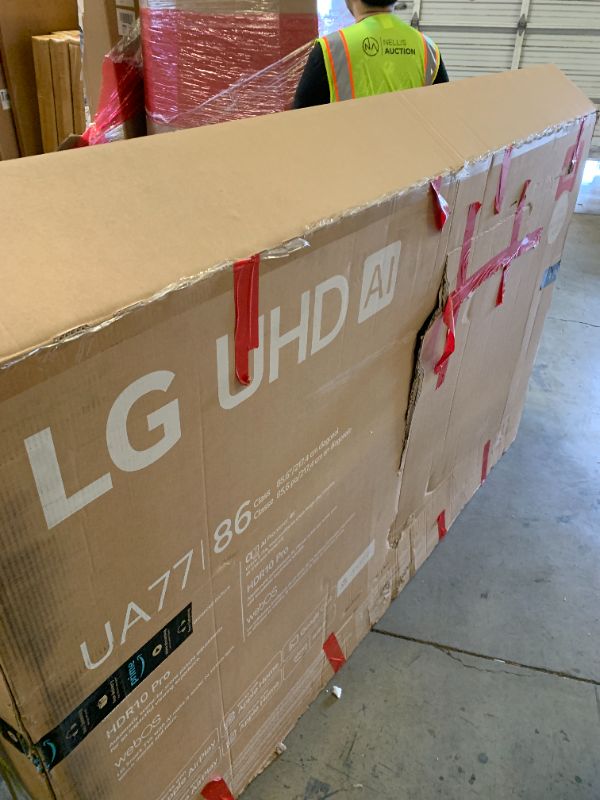 Photo 1 of LG 86-Inch Class UHD AI 4K UA77 Series Smart TV w/AI Sound, HDR10, 4K Super Upscaling, Filmmaker Mode, Wow Orchestra, Compatible with Alexa (86UA7700PUA, 2025)