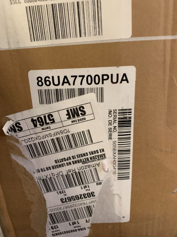 Photo 1 of LG 86-Inch Class UHD AI 4K UA77 Series Smart TV w/AI Sound, HDR10, 4K Super Upscaling, Filmmaker Mode, Wow Orchestra, Compatible with Alexa (86UA7700PUA, 2025)