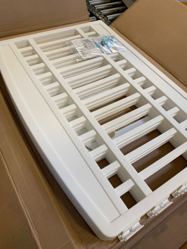 Photo 1 of IRIS USA 24" 4-Panel Dog Playpen with Door, 35 x 35 x 24, Puppy Playpen, Dog Play Pen Indoors, Pet Fence, Puppies/Small Dogs, White