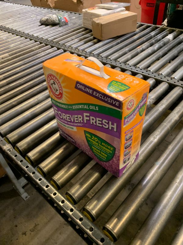Photo 1 of Arm & Hammer Forever Fresh Clumping Cat Litter Lavender, MultiCat Cat Litter Odor Control 18lb With 20% More Lavender Freshness, With Essential Oils