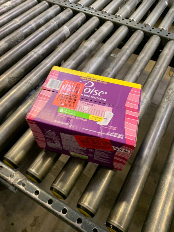 Photo 1 of Poise Daily Liners, Incontinence Panty Liners for Bladder Leaks, 2 Drop Very Light Absorbency, Regular Length, 126 Count of Pantiliners, Packaging May Vary