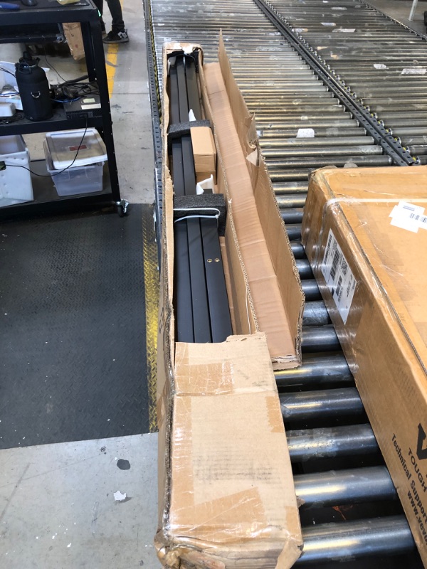 Photo 1 of VIVOSUN Outdoor Handrail, 6-7 Step Stair Handrail, 83" x 36" Fits 1 to 7 Steps, Wrought Mattle Iron Handrail for Concrete Steps, Porch Steps, Black, HR-0004