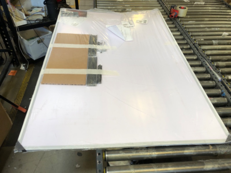 Photo 1 of VIZ-PRO Dry Erase Board/Magnetic Whiteboard, 60 X 40 Inches, Silver Aluminum Frame