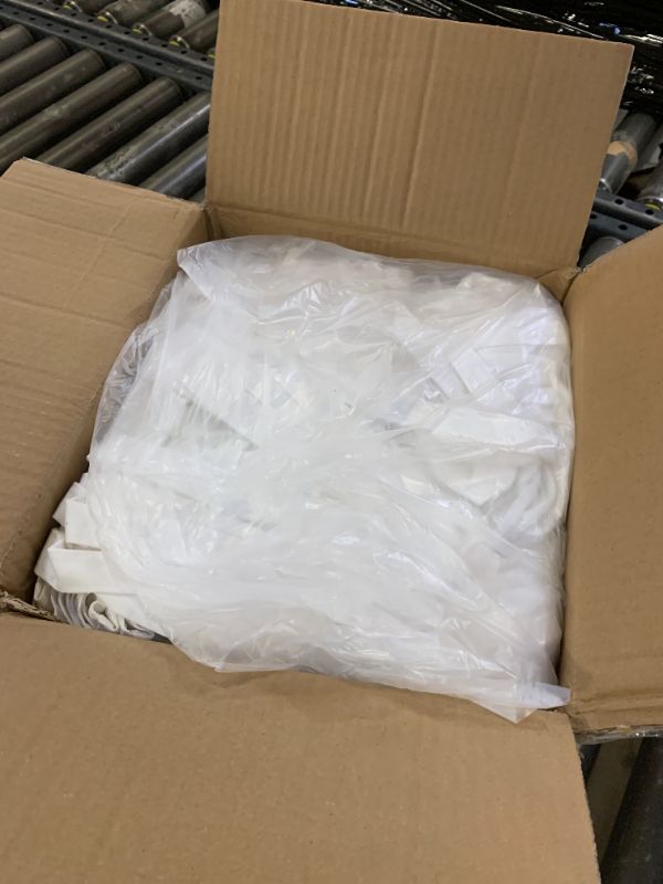 Photo 1 of Pinkunn 100 Pcs Canvas Bags Bulk - Natural Cotton Bags with Handles Plain Polyester for Crafting DIY(White)