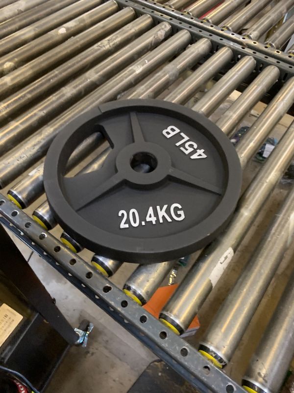 Photo 1 of 20.4kg (45lb) metal weight plate