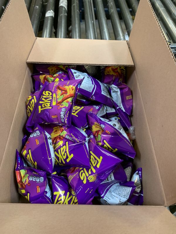Photo 1 of Takis Fuego 40 pc / 1 oz Multipack - Hot Chili Pepper & Lime Flavored Extreme Spicy Rolled Tortilla Chips - Individual Bags, Perfect for Tailgates, Parties, Lunchboxes or Lunches