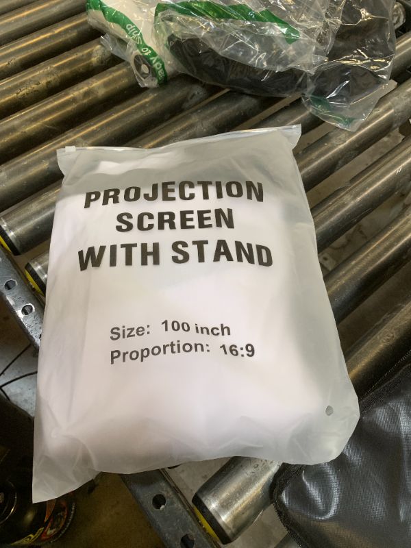 Photo 1 of Projector Screen with Stand, Wootfairy 100 inch Foldable and Portable Projection Screen 16:9 4K HD Rear Front Wrinkle-Free Movie Screen with Carry Bag for Indoor Outdoor Home Theater Backyard Cinema