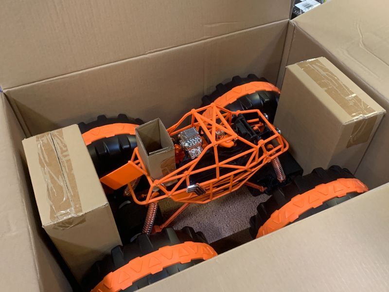 Photo 1 of Sharper Image® 4x4 Giant Crusher Remote Control 4WD Truck, High-Speed Off-Road Monster Truck, All-Terrain Tires, LED Headlights, USB-C Rechargeable Battery, Oversized Shocks, 2.4 GHz Wireless Control