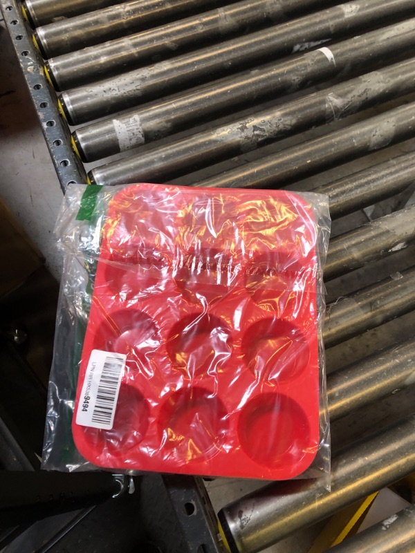 Photo 1 of 12 Cups Silicone Muffin Pan - Nonstick Cupcake Pan 1 Pack Regular Size Silicone Mold for Baking