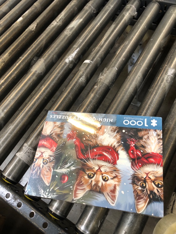 Photo 1 of 1000 Piece Puzzle for Adults, Christmas Snowy Night Puzzles 1000 Pieces, Enchanting Christmas Eve Puzzles for Adults Jigsaw Puzzle Vacation Challenging for Teens