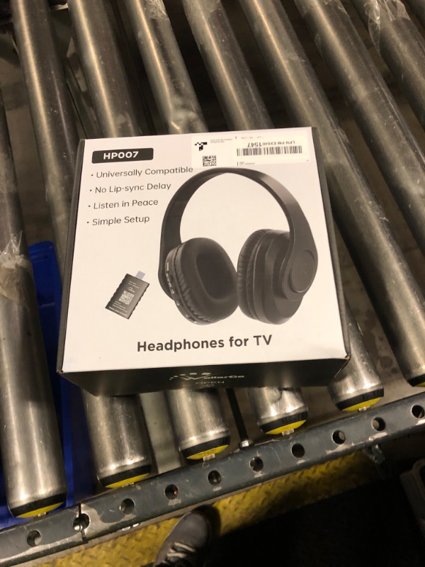 Photo 1 of WallarGe Wireless Headphones for TV Watching, Comfortable for Seniors with Bluetooth 5.3, Easy Setup Headphones with USB Transmitter, 25 Hours Play and No Audio Delay