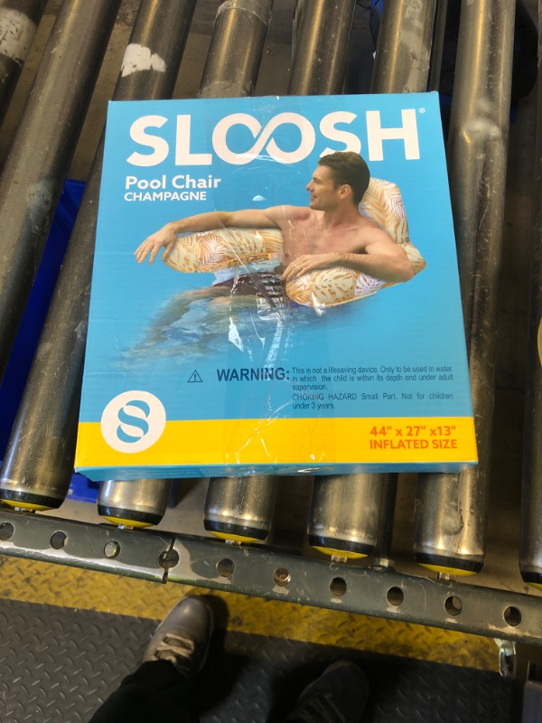 Photo 1 of SLOOSH Pool Floats with Canopy Adult,XL Inflatable Pool Lounge Chairs with Cup Holders,Floating Chair for Adults,Inflatable Floaties with Headrest for Party Beach Summer Water Fun