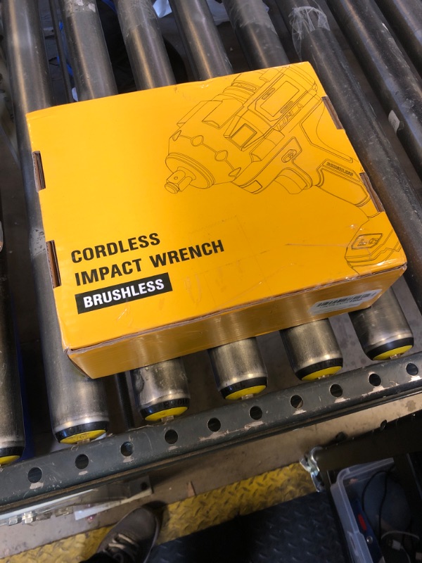 Photo 1 of Labfintom Cordless Impact Wrench for De-Walt 20V Battery, 1/2" High Torque Impact Gun, 900Ft-lbs(1200N.m) Brushless Power Impact Driver with 4-Mode Speed, LED Work Light (Battery NOT included)