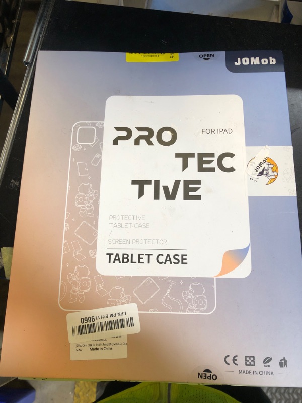 Photo 1 of J0Mob Clear Case for iPad Pro 11-Inch M4 (5th Generation 2024), Lightweight and Thin, Soft TPU with Raised Air Bumper Shock and Drop Protection, Anti-scratch, Support Apple Pencil (Pro & USB-C), Clear