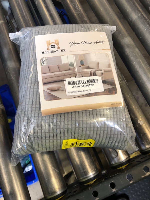 Photo 1 of H.VERSAILTEX Super Stretch Individual Seat Sofa Covers Couch Slipcover Sets Thick Jacquard Textured Twill Fabric (2 Piece Medium Cushion Covers, Dove)