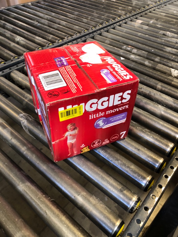 Photo 1 of Huggies Size 7 Diapers, Little Movers Baby Diapers, Size 7 (41+ lbs), 42 Count, Packaging May Vary
