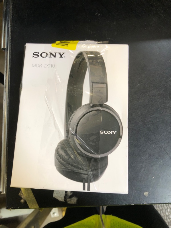 Photo 1 of Sony ZX Series Wired On-Ear Headphones, Black MDR-ZX110