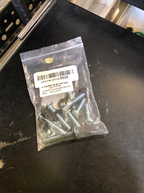 Photo 1 of USX MOUNT TV Mounting bolts-M8x 45mm and M8 x 25mm (4PCS) TV Mounting Screws Compatible for Samsung TV with 2.5mm Spacers & 8.5mm Washer
