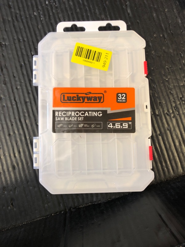 Photo 1 of Luckyway Reciprocating Saw Blades Set, Sawzall Blades Set, Metal/Woodcutting Saw Blades, Pruner Saw Blades with Tough Storage Case 32-Piece