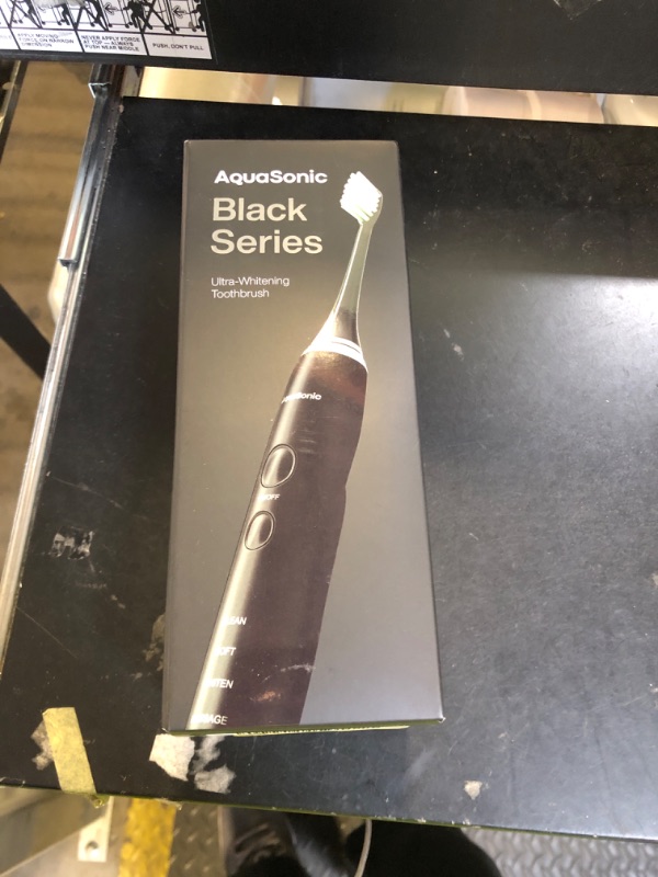 Photo 1 of Aquasonic Black Series Ultra Whitening Toothbrush – ADA Accepted Electric Toothbrush- 8 Brush Heads & Travel Case – 40,000 VPM Electric Motor & Wireless Charging - 4 Modes w Smart Timer