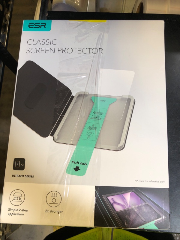 Photo 1 of ESR 2 Pack Screen Protector for iPad A16 11th/10th Generation (11 Inch/10.9, 2025/2022), 9H Tempered Glass Film with UltraFit Tray, Apple Pencil Support, Scratch Resistant, HD Clarity, Bubble Free