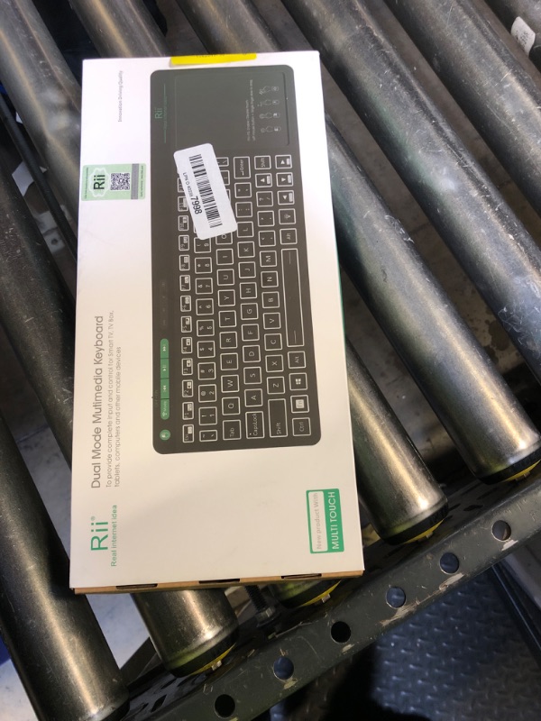 Photo 1 of (Dual Mode) Rii RT518S Wireless and Bluetooth 2-LED Color Backlit Multimedia Keyboard with Multi-Touch Big Size Trackpad,Rechargable Keyboard for Android TV Box,PC,Tablets,Smart TV, HTPC, IPTV,Windows