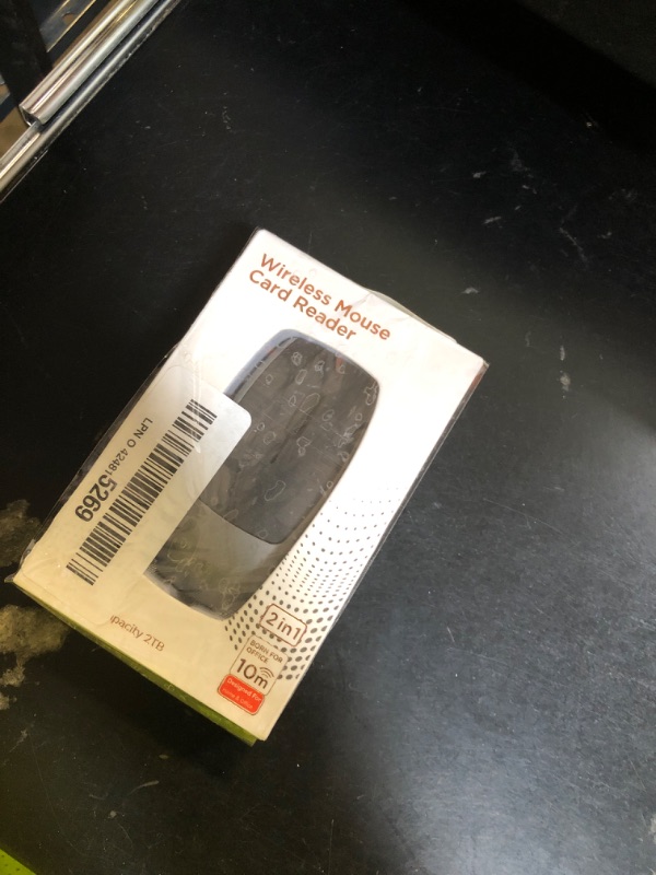 Photo 1 of Mini Bluetooth Wireless Mouse with TF Card Reader, Rechargeable, Silent Click, Portable for Laptop, PC, Travel, Office & Home Use (Grey)