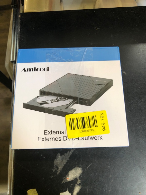 Photo 1 of Amicool External DVD Drive USB 3.0 USB C CD Burner CD/DVD +/-RW Optical Drive, Slim Portable DVD CD ROM Rewriter Writer Duplicator for Laptop Desktop PC Windows 11/10/8/7 MacBook Mac Linux OS Apple