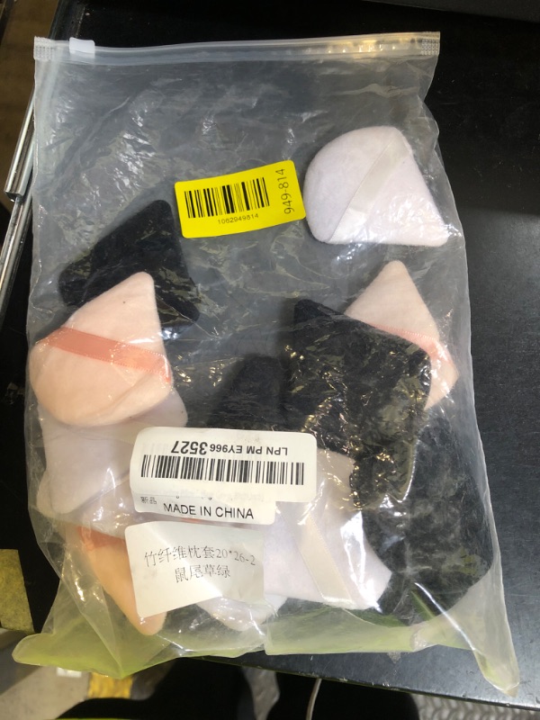 Photo 1 of 15 PCS Triangle Powder Puff Foundation Cushion, Makeup Sponge Setting Powder Puffs for Face, Loose Powder, Foundation, and Contouring Soft, Washable Beauty Makeup Tool (Black, White, Nude)