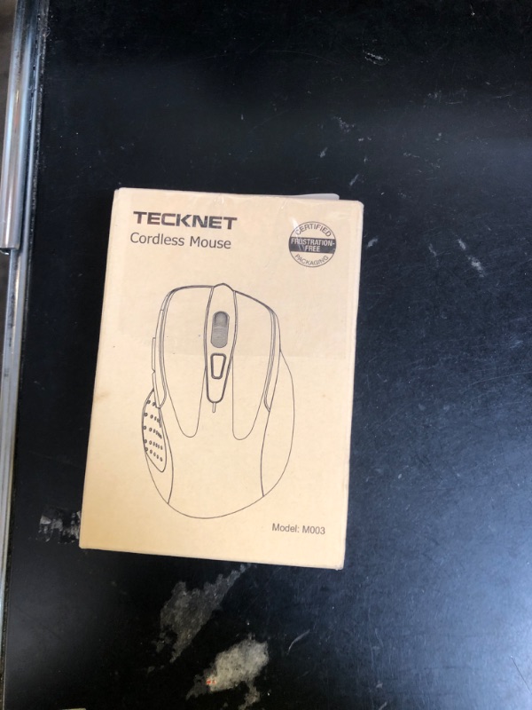 Photo 1 of TECKNET Wireless Mouse, 2.4G Ergonomic Optical Mouse, Computer Mouse for Laptop, PC, Computer, Chromebook, Notebook, 6 Buttons, 24 Months Battery Life, 4000 DPI, 6 Adjustment Levels