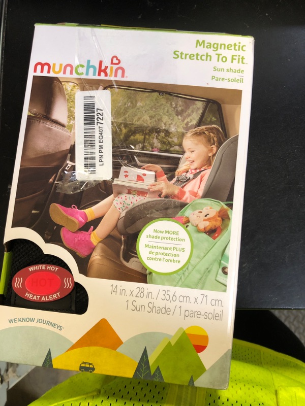 Photo 1 of Munchkin® Brica® Magnetic Stretch to Fit™ Sun Shade, Black, 1 Pack