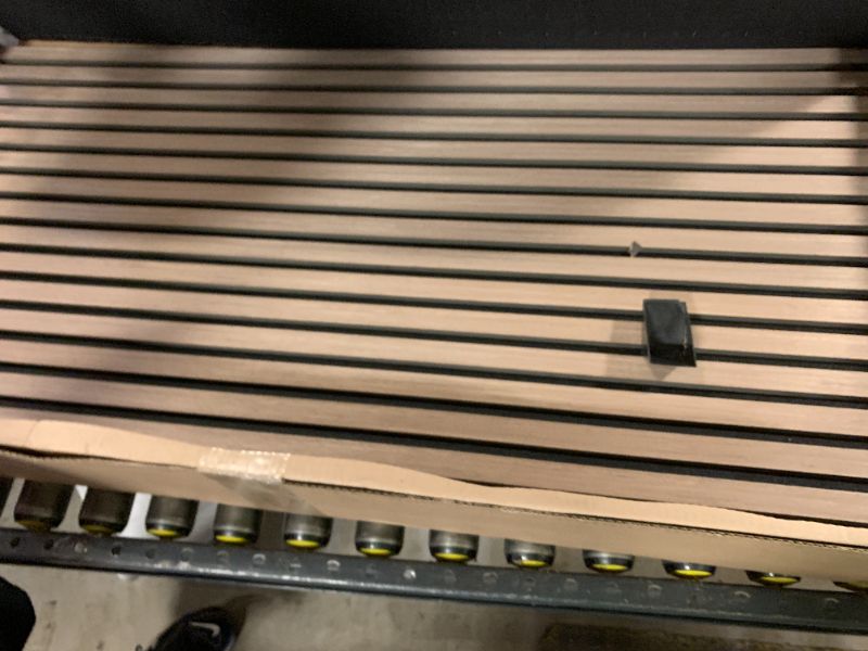 Photo 1 of AKUMAX Sound Proof Foam Panels for Walls-Wood Wall Slat Acoustic Panels for Wall and Ceiling-96x24Inches 2 Soundproof Solar Panels,3D Wall Panels for Home Decor (Walnut)